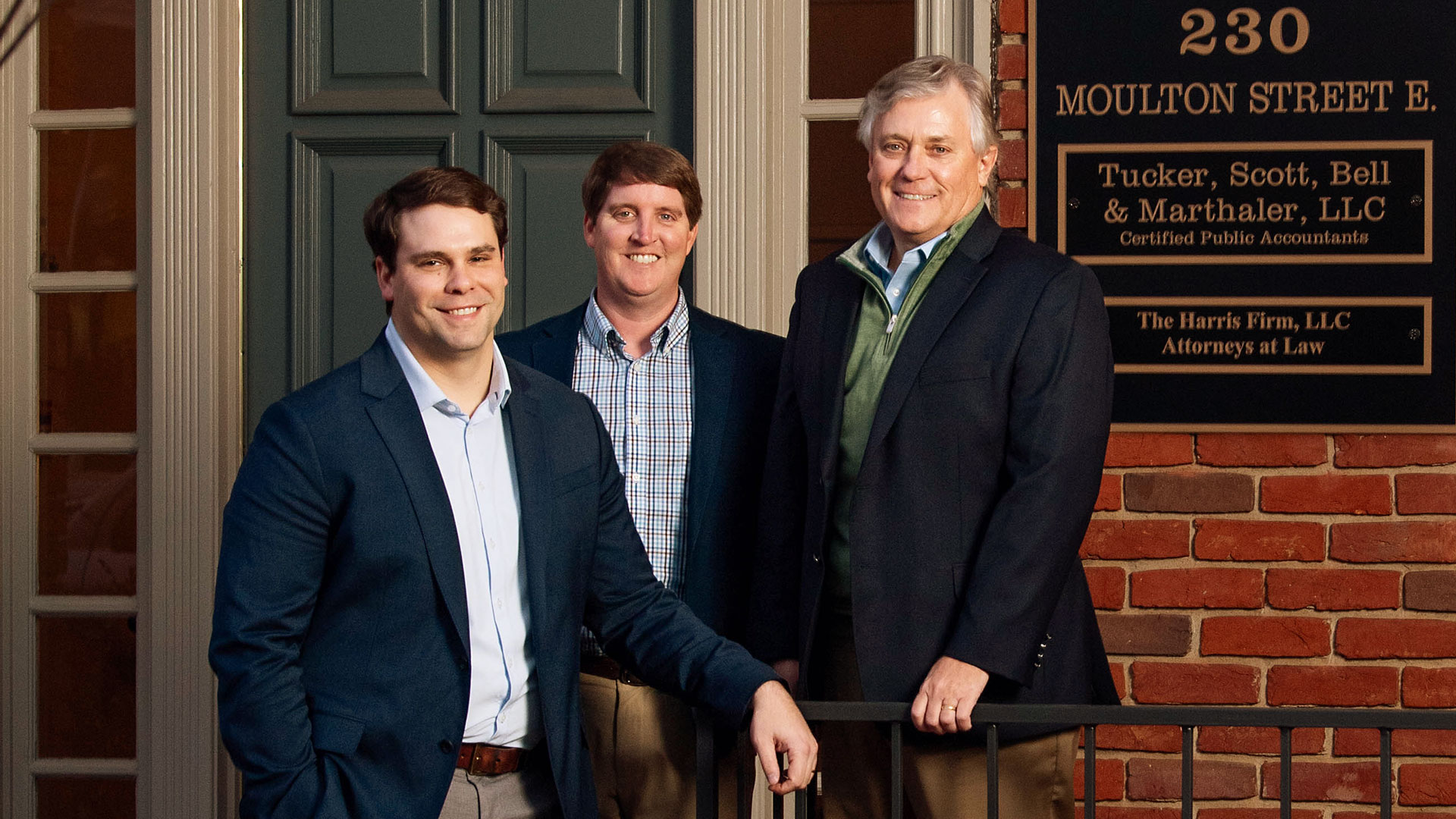 Tucker Scott, CPA partners - Drei Marthaler, David Scott, and Aaron Bell